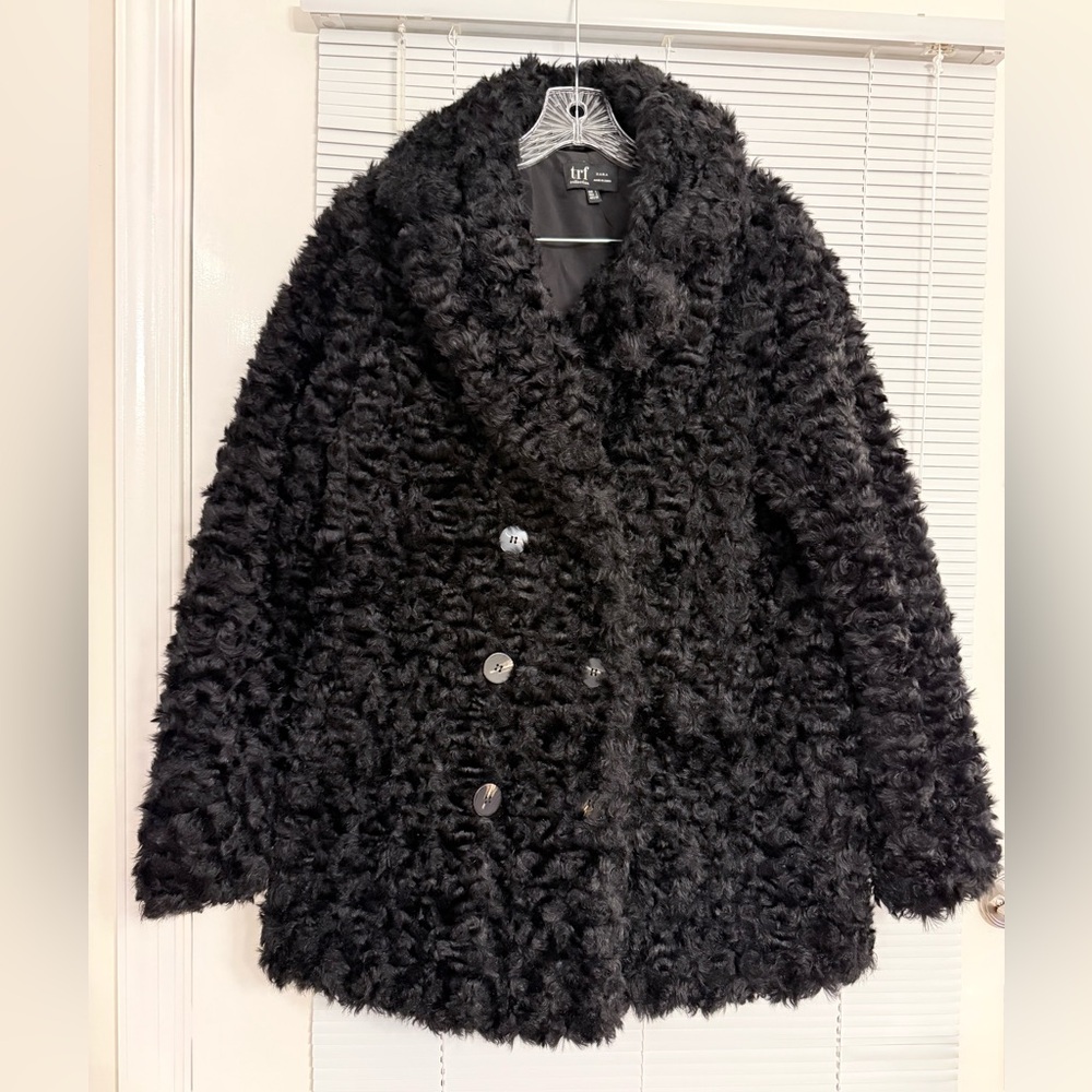 Zara Black Teddy Jacket
